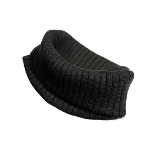 Turtle Neck - Waffle Black
