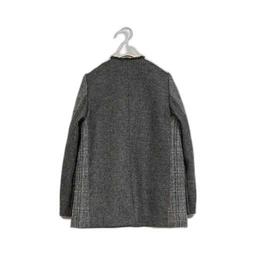 Collarless Jacket - British Tweed