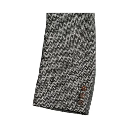Collarless Jacket - British Tweed