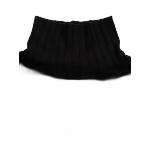 Turtle Neck Big Waffle - Black