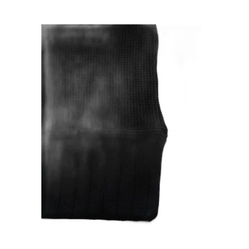 Turtle Neck Big Waffle - Black