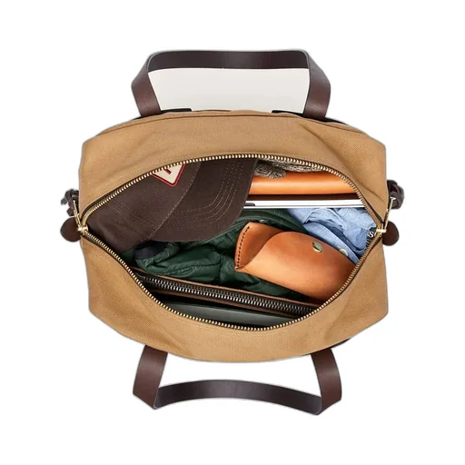 Rugged Twill Tote Bag With Zipper