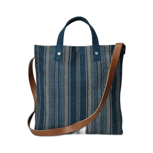 Handwoven Indigo Carpenter Tote