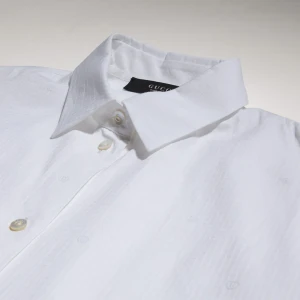 Gg Cotton Poplin Damier Shirt