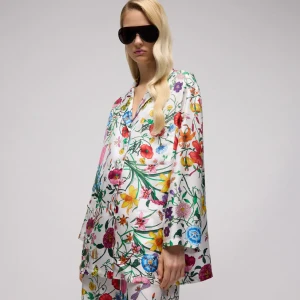 Printed Silk Twill Shirt