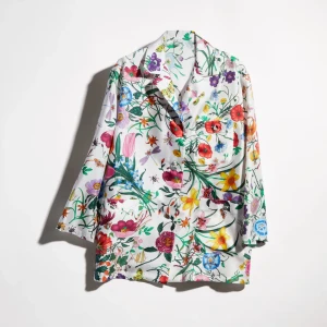Printed Silk Twill Shirt