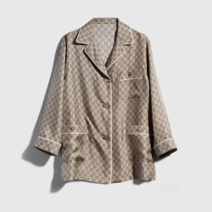 Printed Silk Twill Shirt