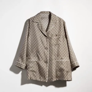 Printed Silk Twill Shirt