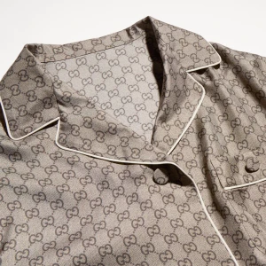 Printed Silk Twill Shirt