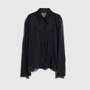 Silk Stretch Chiffon Shirt
