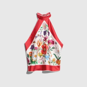 Printed Silk Top