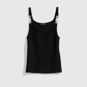 Viscose CrÊPe Jersey Top With Horsebit