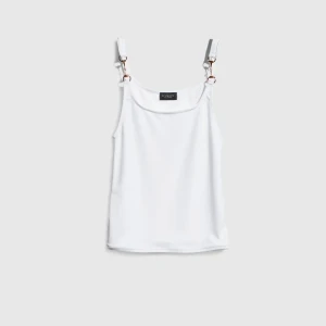 Viscose CrÊPe Jersey Top With Horsebit