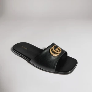 Slide Sandal With Double G