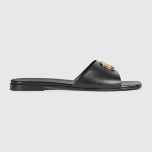 Slide Sandal With Double G
