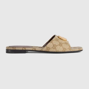 Slide Sandal With Double G