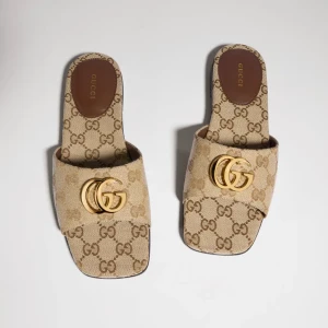Slide Sandal With Double G
