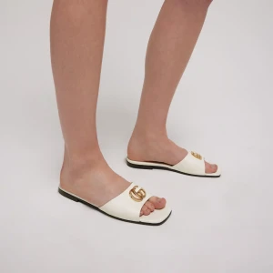 Slide Sandal With Double G