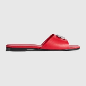 Slide Sandal With Double G