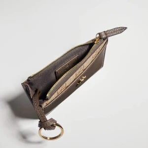 Bi-Color Gg Marmont Zip Key Pouch