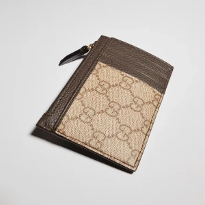 Bi-Color Gg Marmont Zip Key Pouch