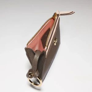Bi-Color Gg Marmont Zip Key Pouch