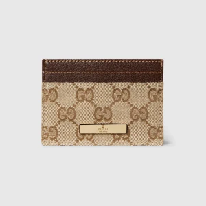 Card Case With Gucci Plaque