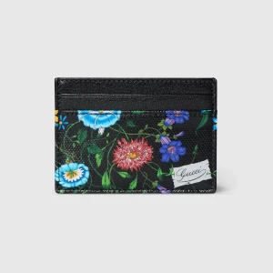 Flora-Motif Card Case