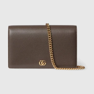 Bi-Color Gg Marmont Wallet On Chain