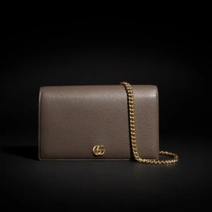 Bi-Color Gg Marmont Wallet On Chain