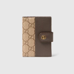 Bi-Color Gg Marmont Card Case