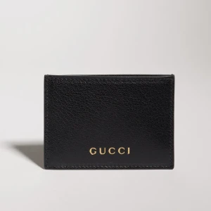 Card Case With Gucci Lettering