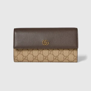 Bi-Color Gg Marmont Continental Wallet