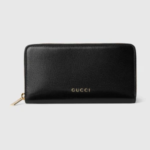 Zip Around Wallet With Gucci Lettering