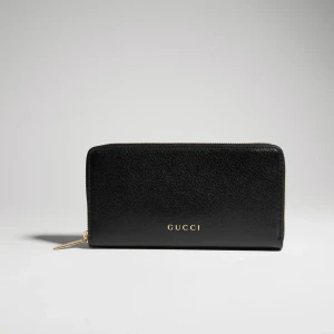 Zip Around Wallet With Gucci Lettering