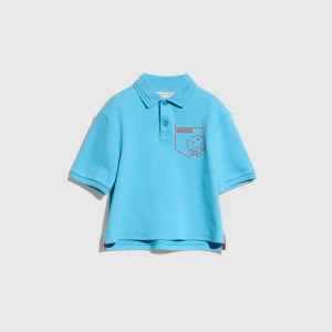 Baby Cotton Polo Shirt With Embroidery
