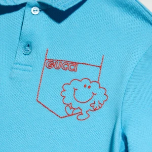 Baby Cotton Polo Shirt With Embroidery