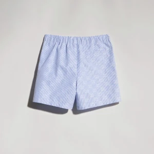 Children's Gg Striped Poplin Shorts
