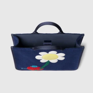 Children's Gg Tote Bag With Embroidery