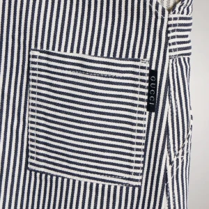 Children's Striped Denim Dress
