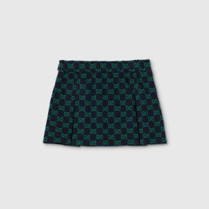 Children's Gg Cotton Mini Skirt