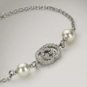 Crystal And Pearl Bracelet