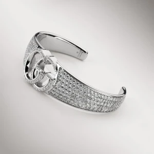 Gg Marmont Crystal Cuff Bracelet