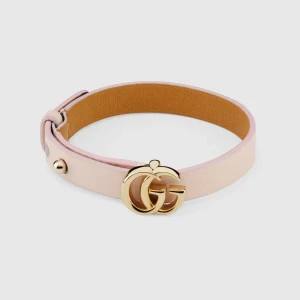 Leather Bracelet With Double G