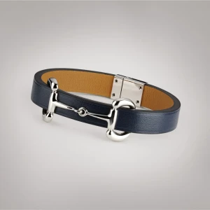 Leather Bracelet With Horsebit