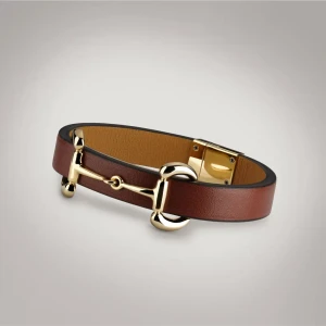Leather Bracelet With Horsebit