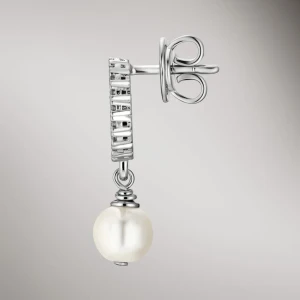 Crystal And Pearl Earrings