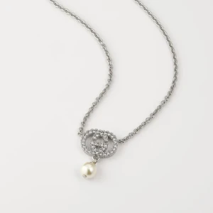 Crystal And Pearl Necklace