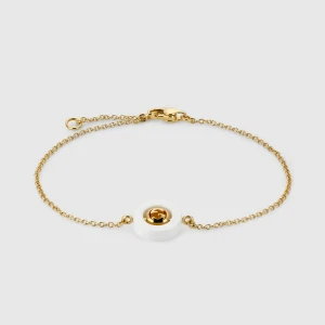 Gucci Interlocking 18K Chain Bracelet