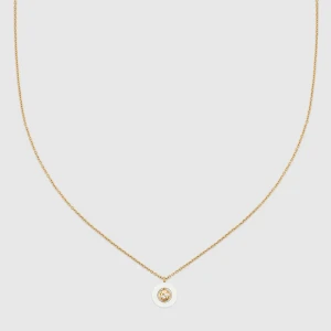 Gucci Interlocking 18K Pendant Necklace
